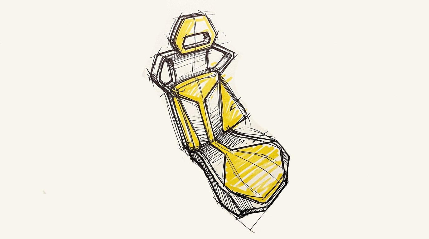 Seat render 3/4