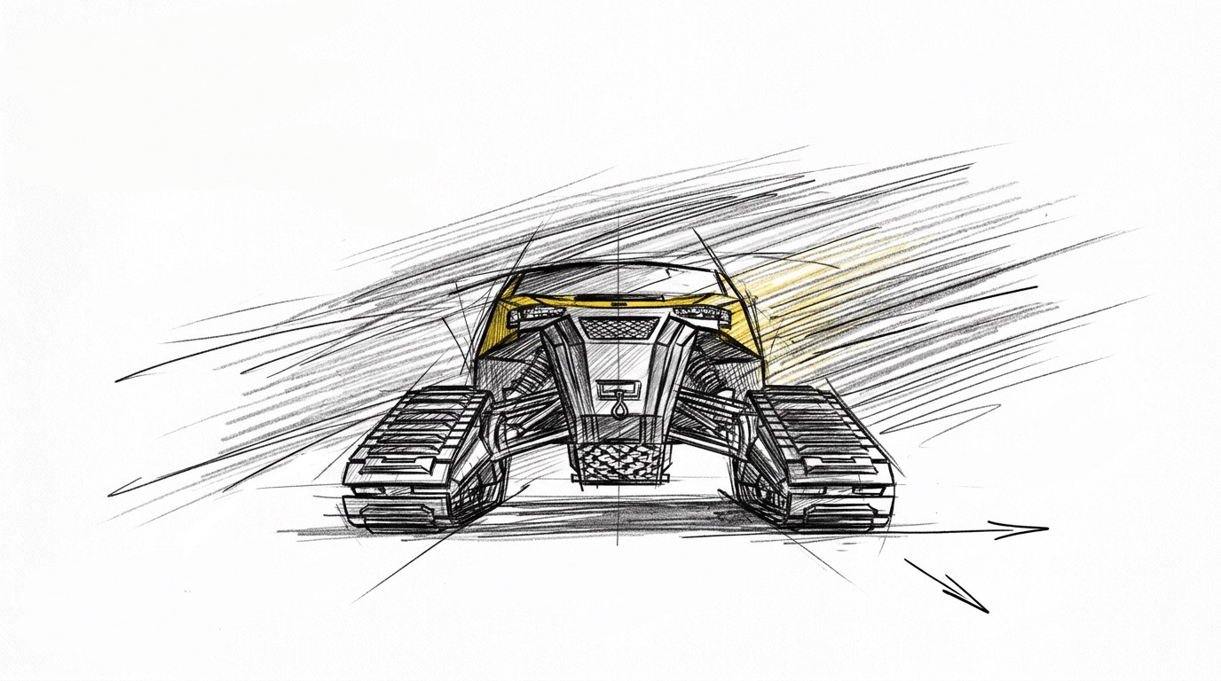 Front view sketch