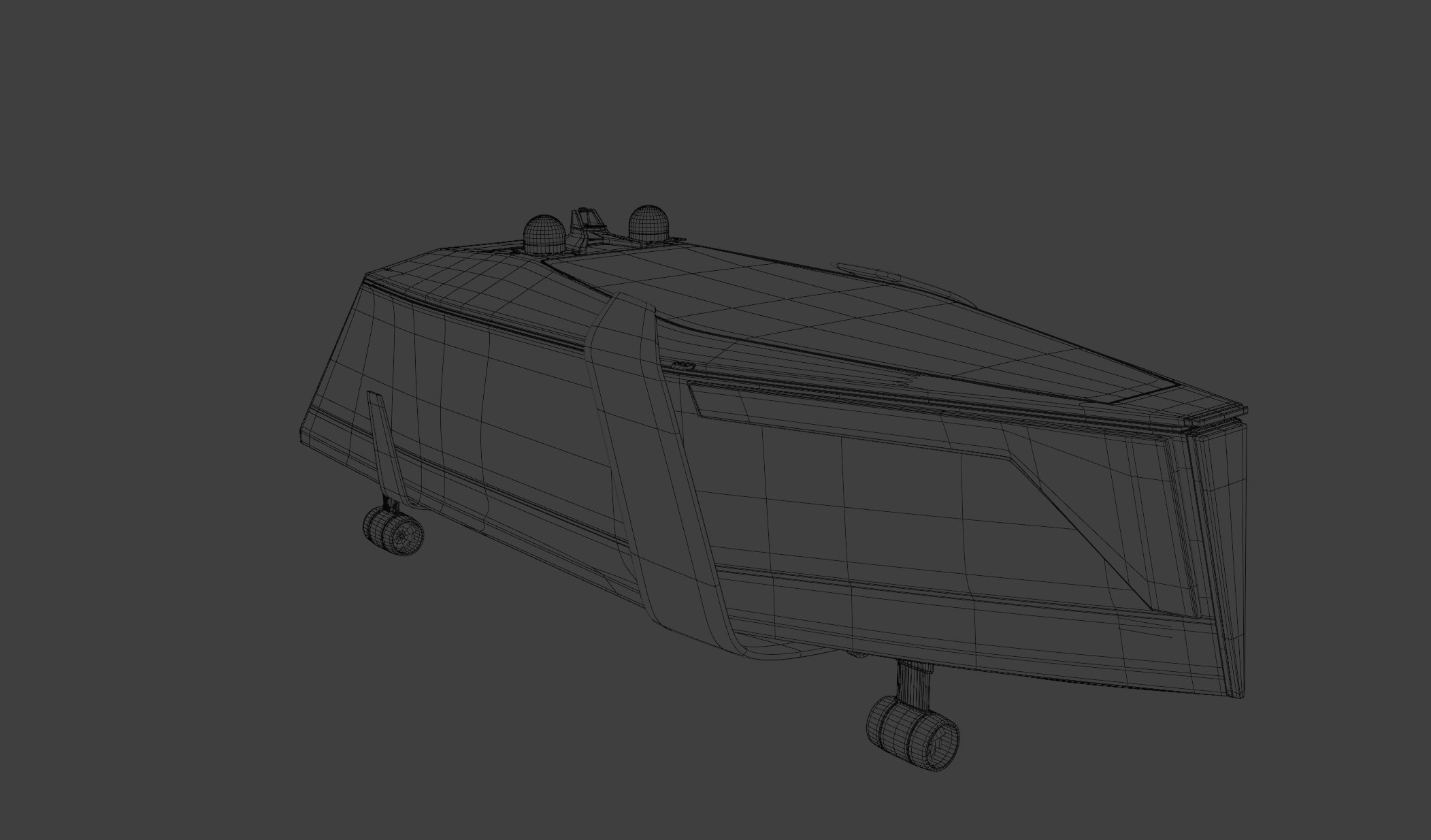 Blender wireframe — 3D modeling