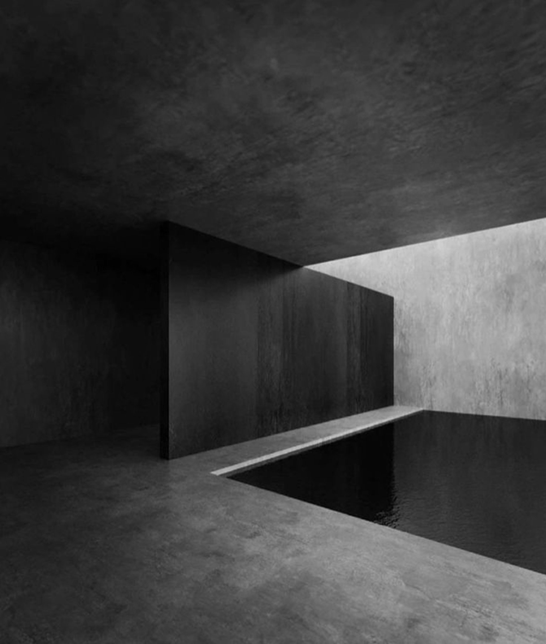 Concrete architecture — minimalist volumes