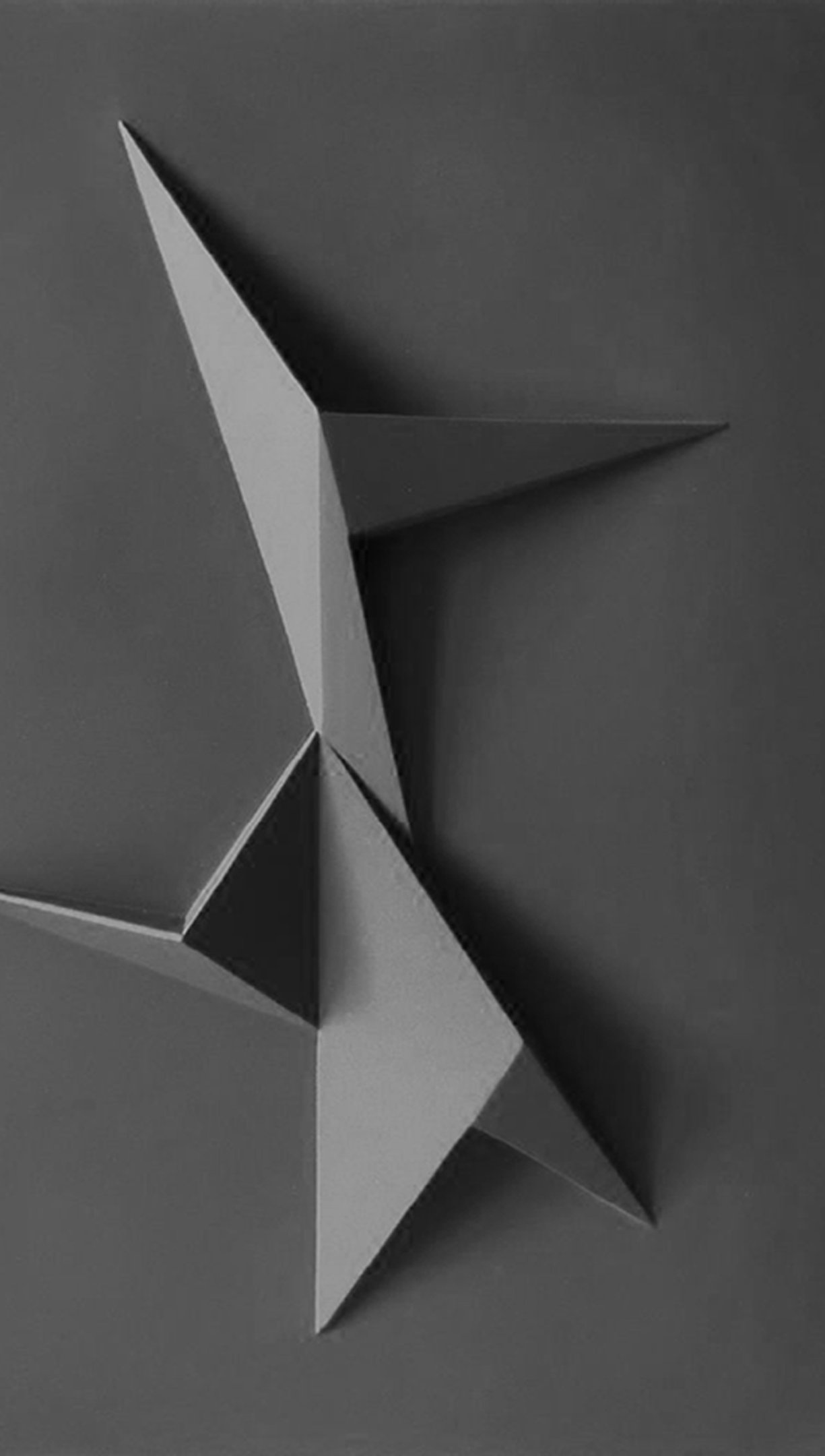 Folded paper sculpture — origami forms