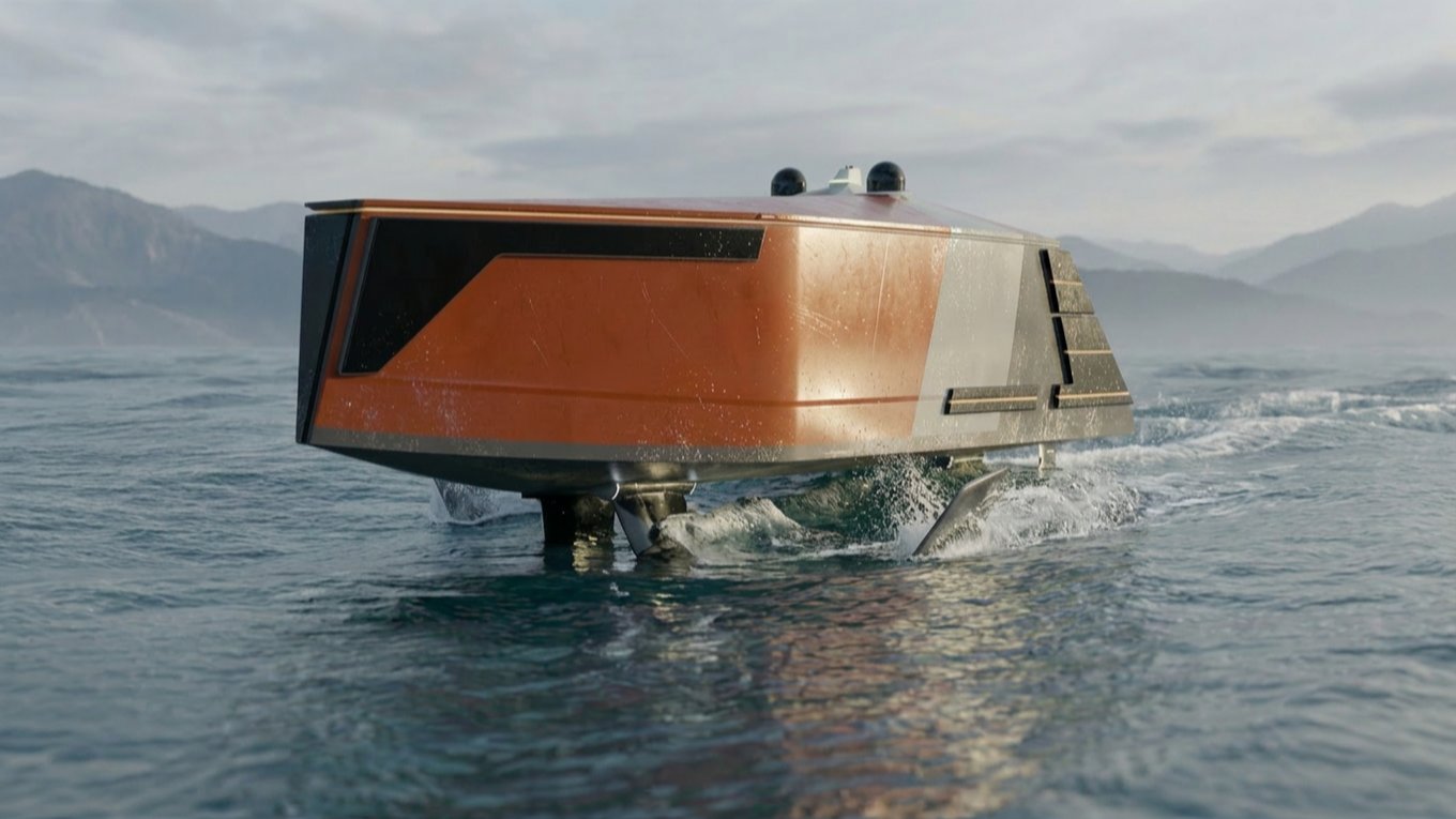 Foils deployed at speed