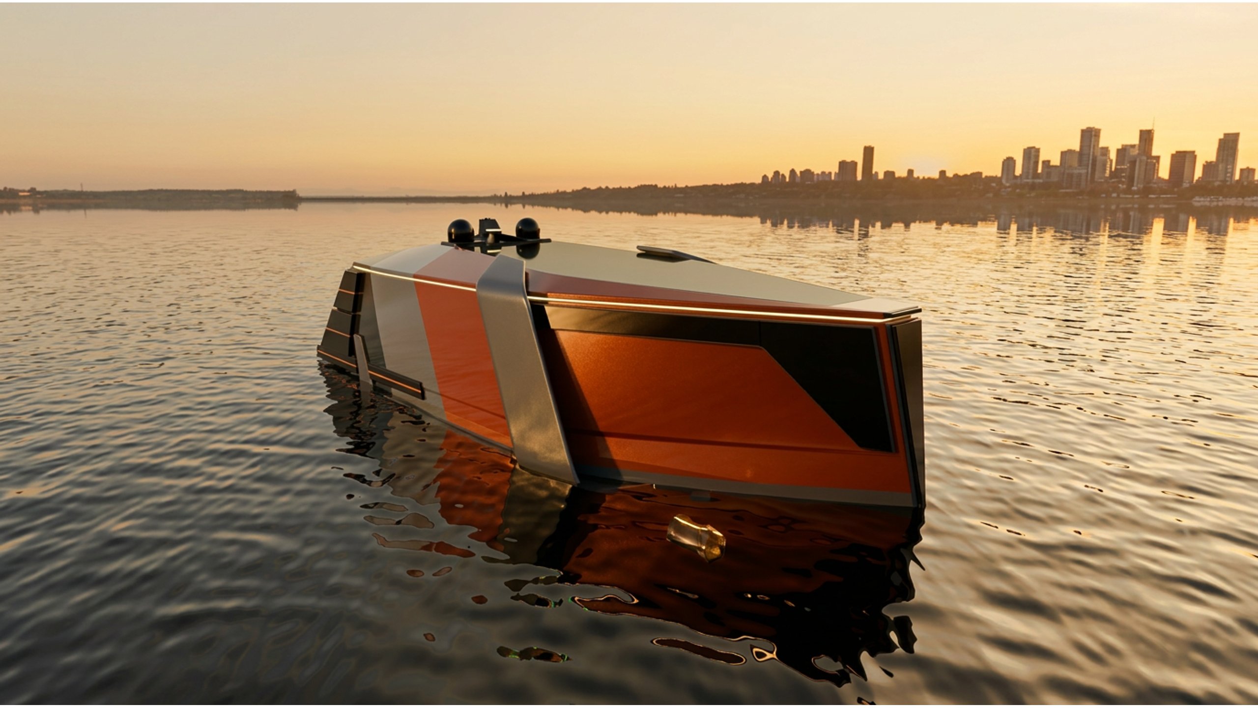 Sunset render — final scene